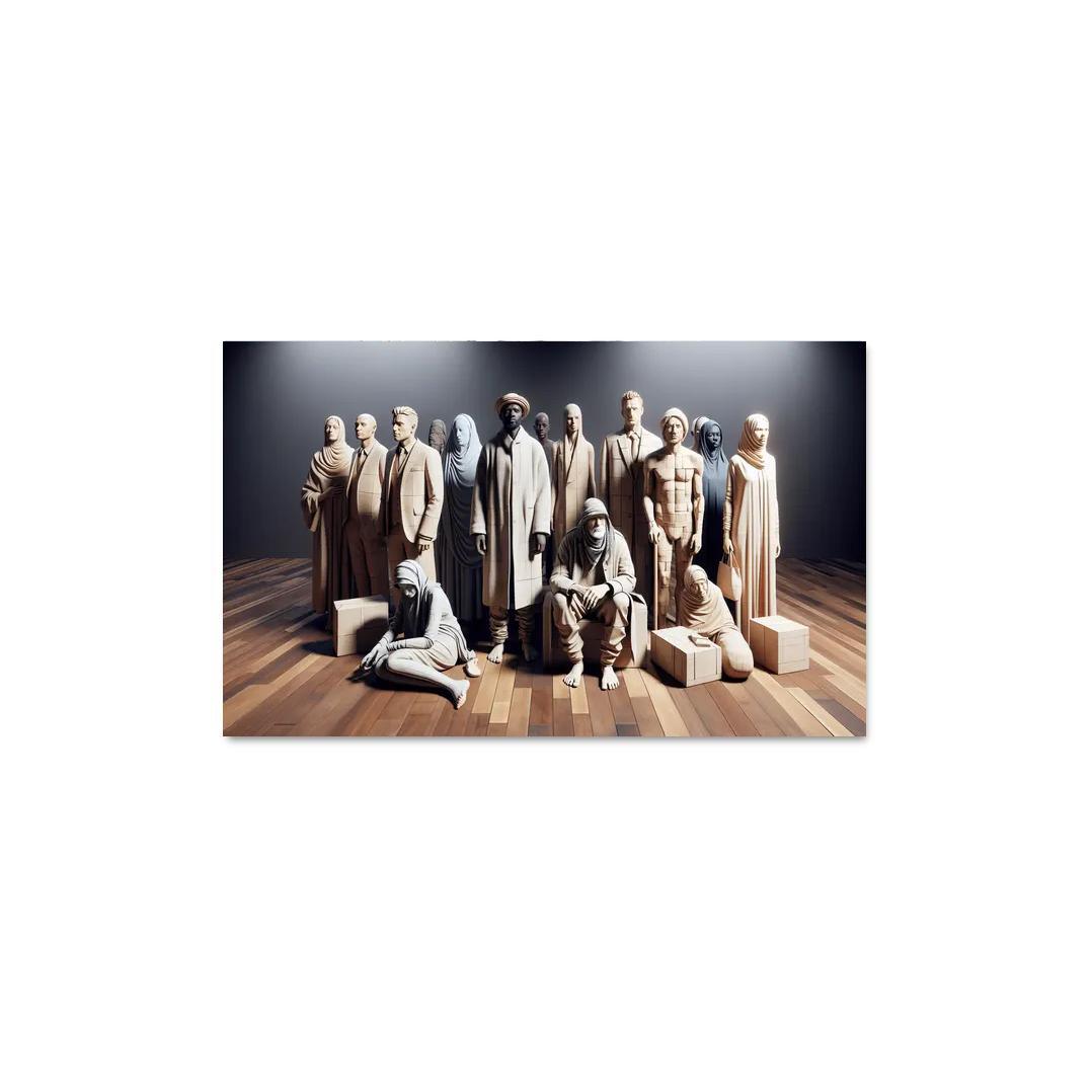 Empathy In Action Addressing Homelessness Through Art Multi-panel Paintings