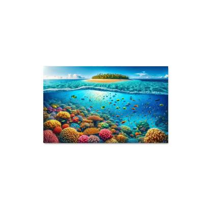 Coral Vista Underwater Wonderland Abstract Paintings Frame