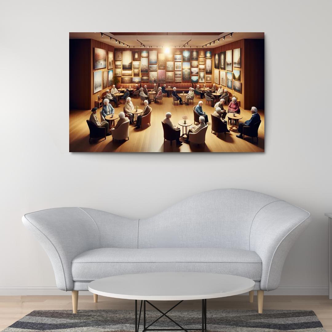 Voices Of The Unseen The Plight Of The Elderly Abstract Paintings Frame