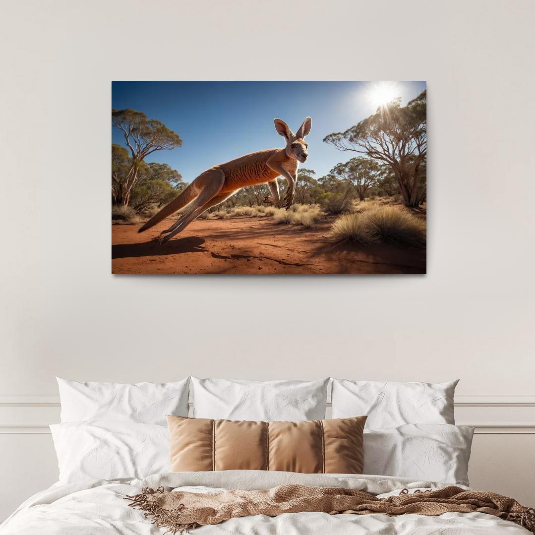 The Enigmatic Red Kangaroo Multi-panel Paintings