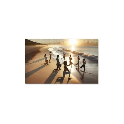 Tranquil Waters Yoga Beach Retreat Multi-panel Paintings