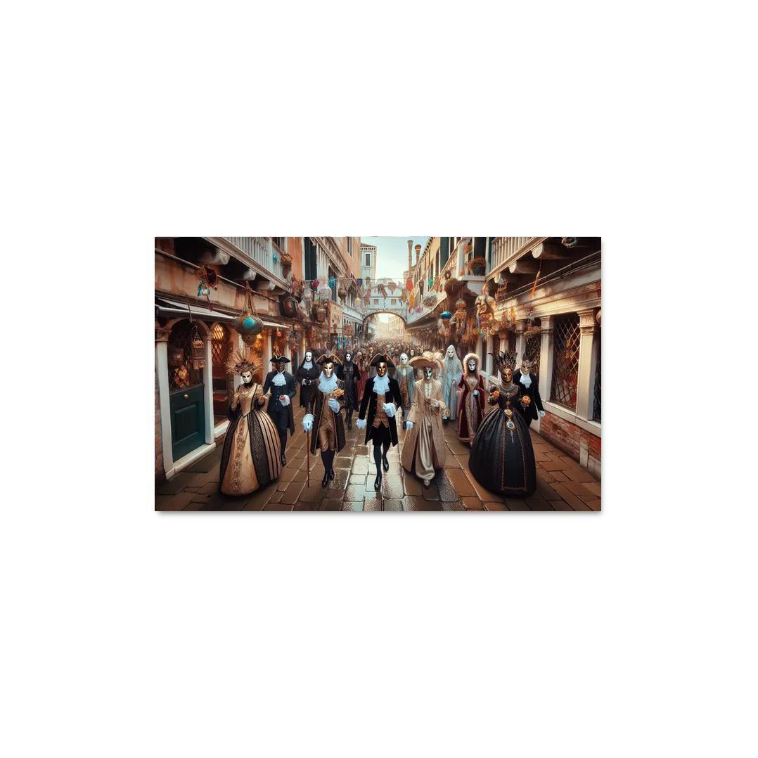 Venice Carnival Canvas Paintings Frame