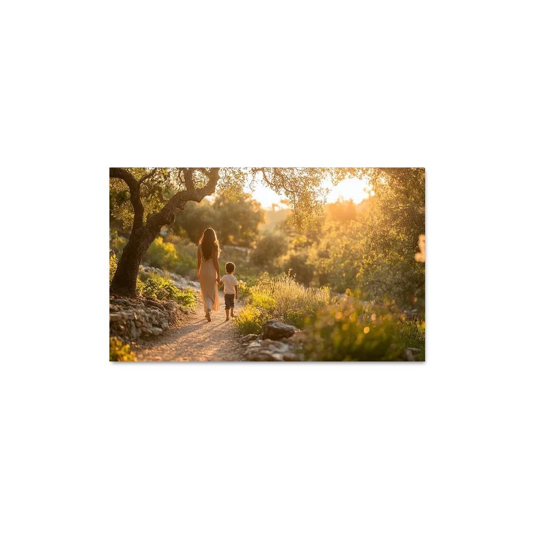 A Journey Of A Thousand Steps A Mothers Guidance Custom Paintings Frame