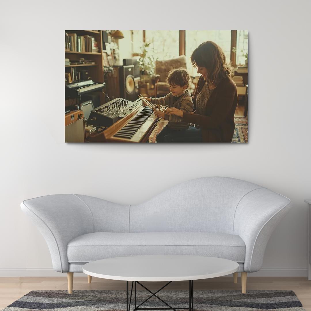 Songs Of The Heart A Mothers Melodic Influence Canvas Paintings Frame