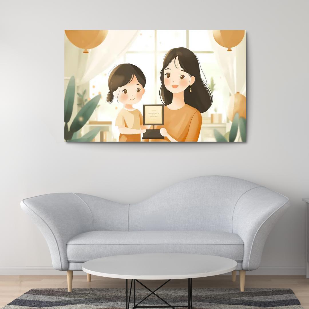 Milestones Of Love A Mothers Journey Through Time Canvas Paintings Frame