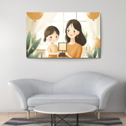 Milestones Of Love A Mothers Journey Through Time Canvas Paintings Frame