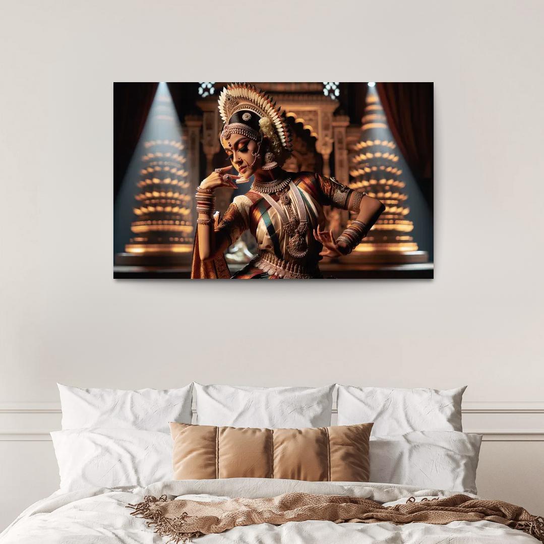 Bharatanatyam The Dance Of The Divine Modern Paintings Frame
