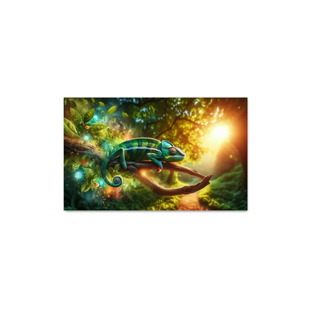Chameleons Masters of Color and Camouflage 1 Piece HD Canvas Wall Art-Original Frame