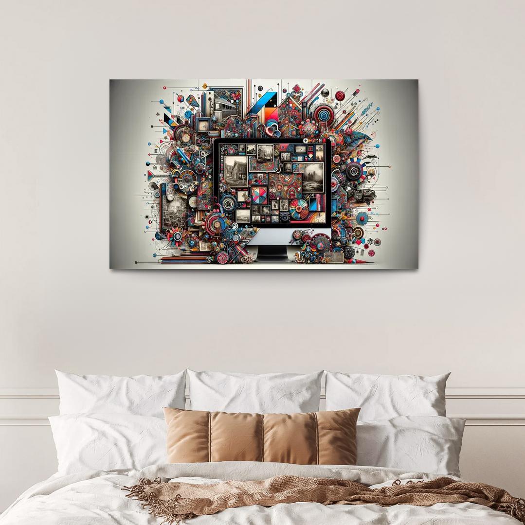 Digital Scrapbooking Preserving Memories Creatively 1 Piece HD Canvas Wall Art-Original Frame