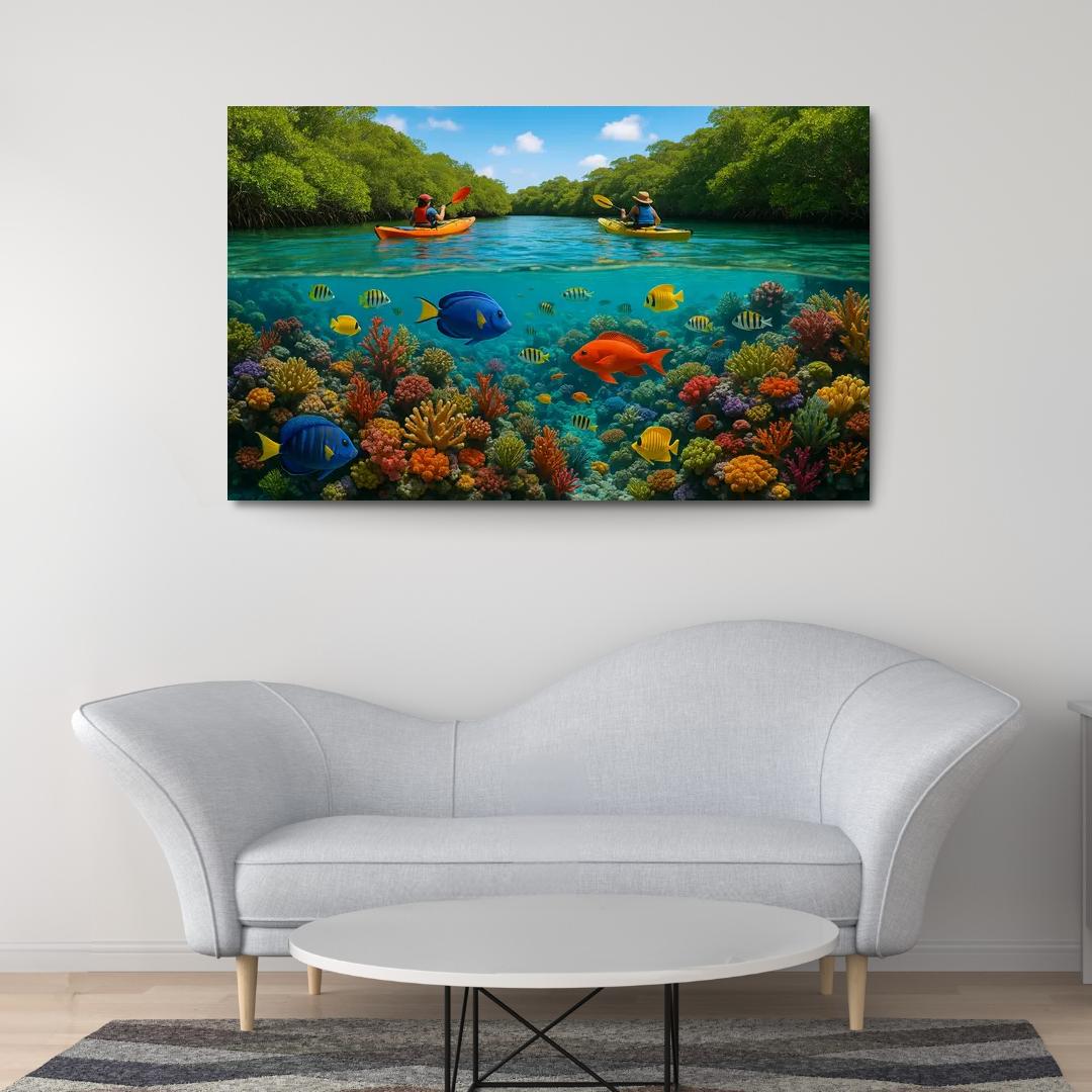 Coral Bay Adventure And Eco-tourism Custom Paintings Frame