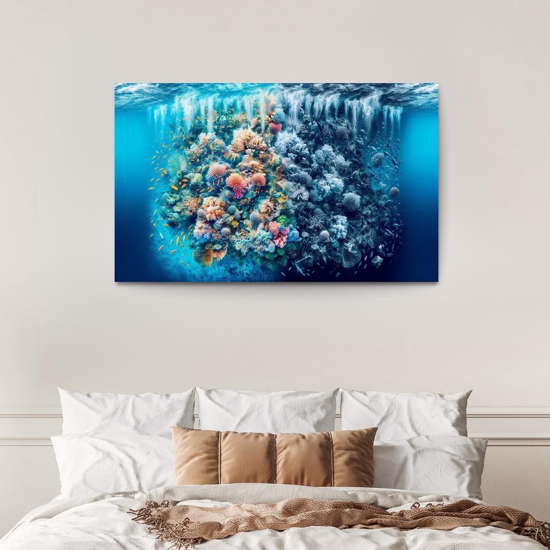 Ocean's Cry A Call To Protect Marine Life Custom Paintings Frame