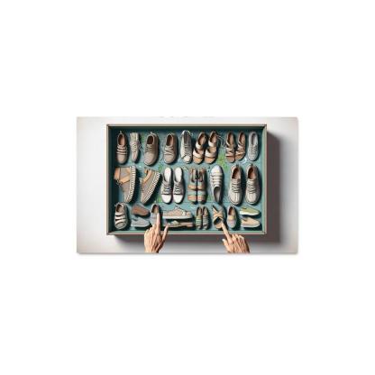 Sustainable Footwear Eco-Conscious Styles 1 Piece HD Canvas Wall Art-Original Frame