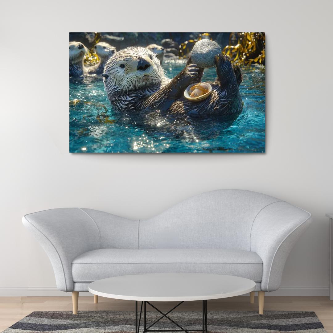 The Playful Sea Otter A Marine Acrobat Art Trends