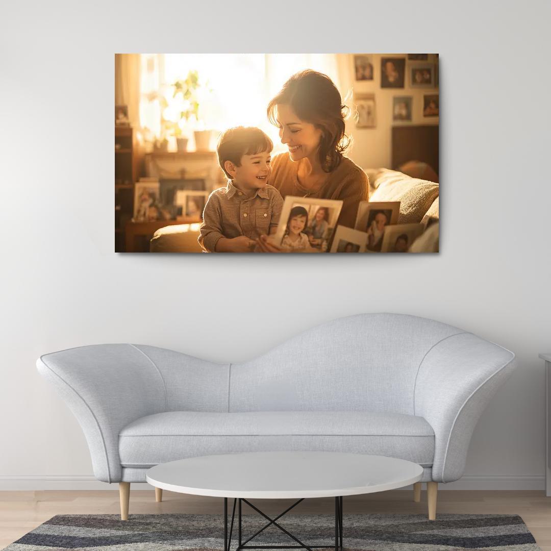 Moments In Time A Mother's Embrace Through The Years Canvas Paintings Frame