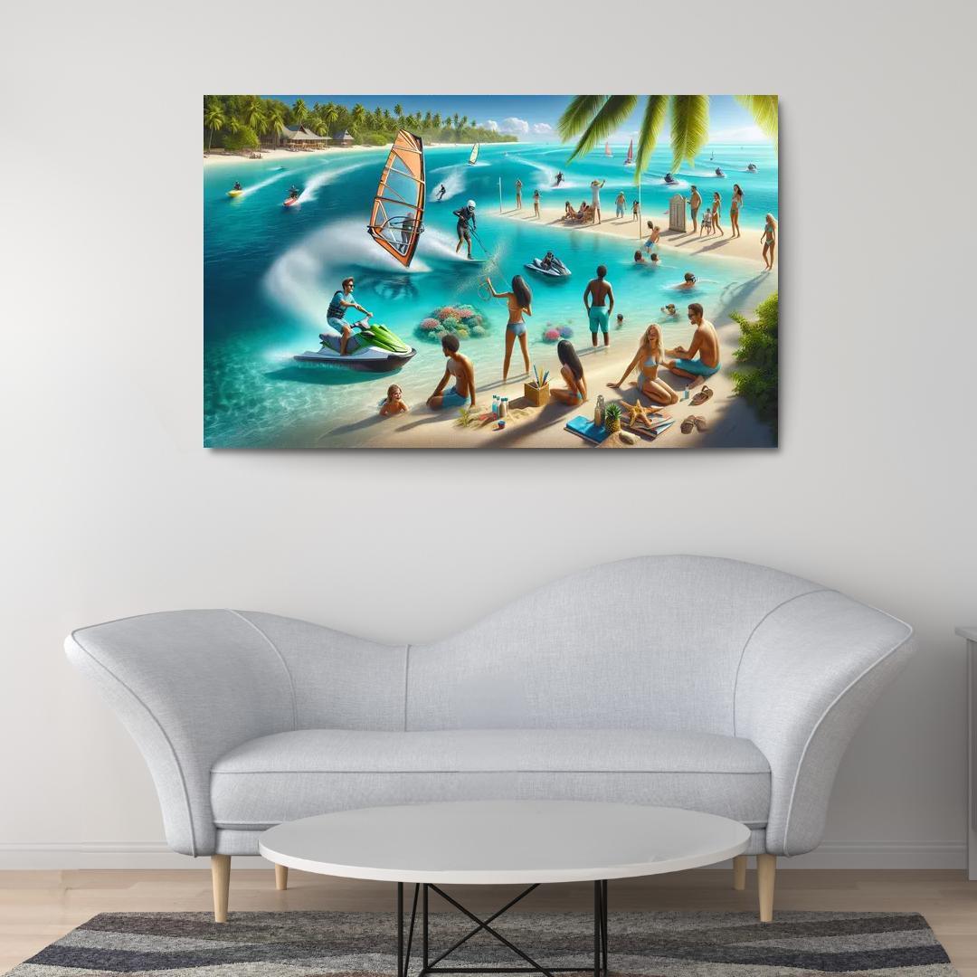 Coral Coast An Adventure Seeker's Dream Custom Paintings Frame
