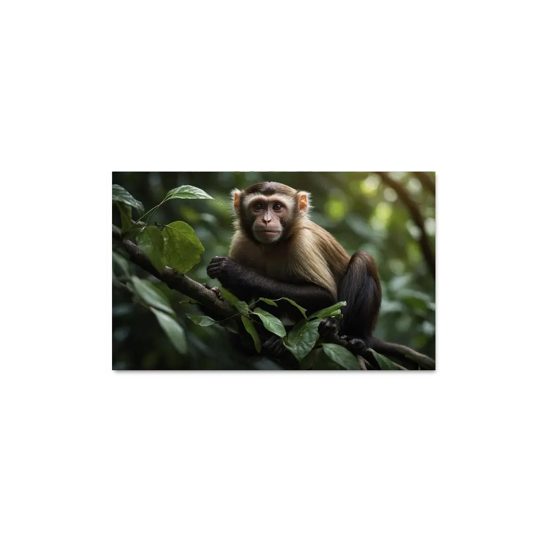 The Playful Capuchin Monkey Intelligent Trickster Premium Artwork Frames