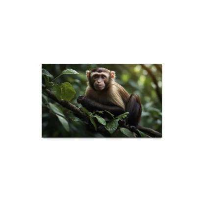 The Playful Capuchin Monkey Intelligent Trickster Premium Artwork Frames