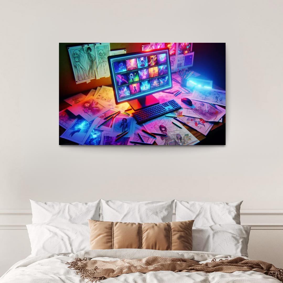 Storytelling through Digital Animation 1 Piece HD Canvas Wall Art-Original Frame