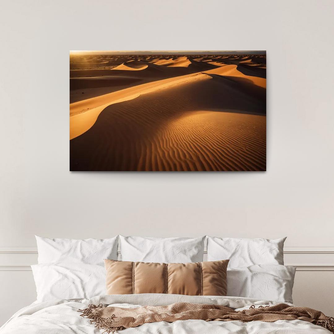 The Golden Sands Of Solstice Dunes Oil Paintings Frame