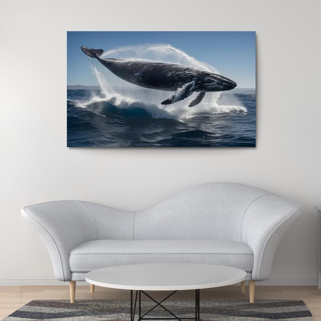 The Graceful Humpback Whale Multi-panel Paintings