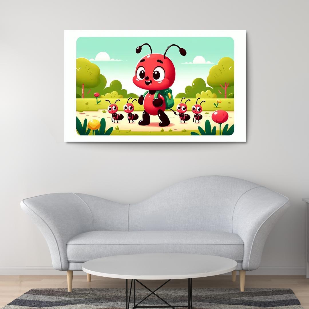 Adventurous Ant - Team Spirit Framed Paintings