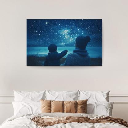 The Light Of Hope A Mothers Guiding Star Canvas Paintings Frame