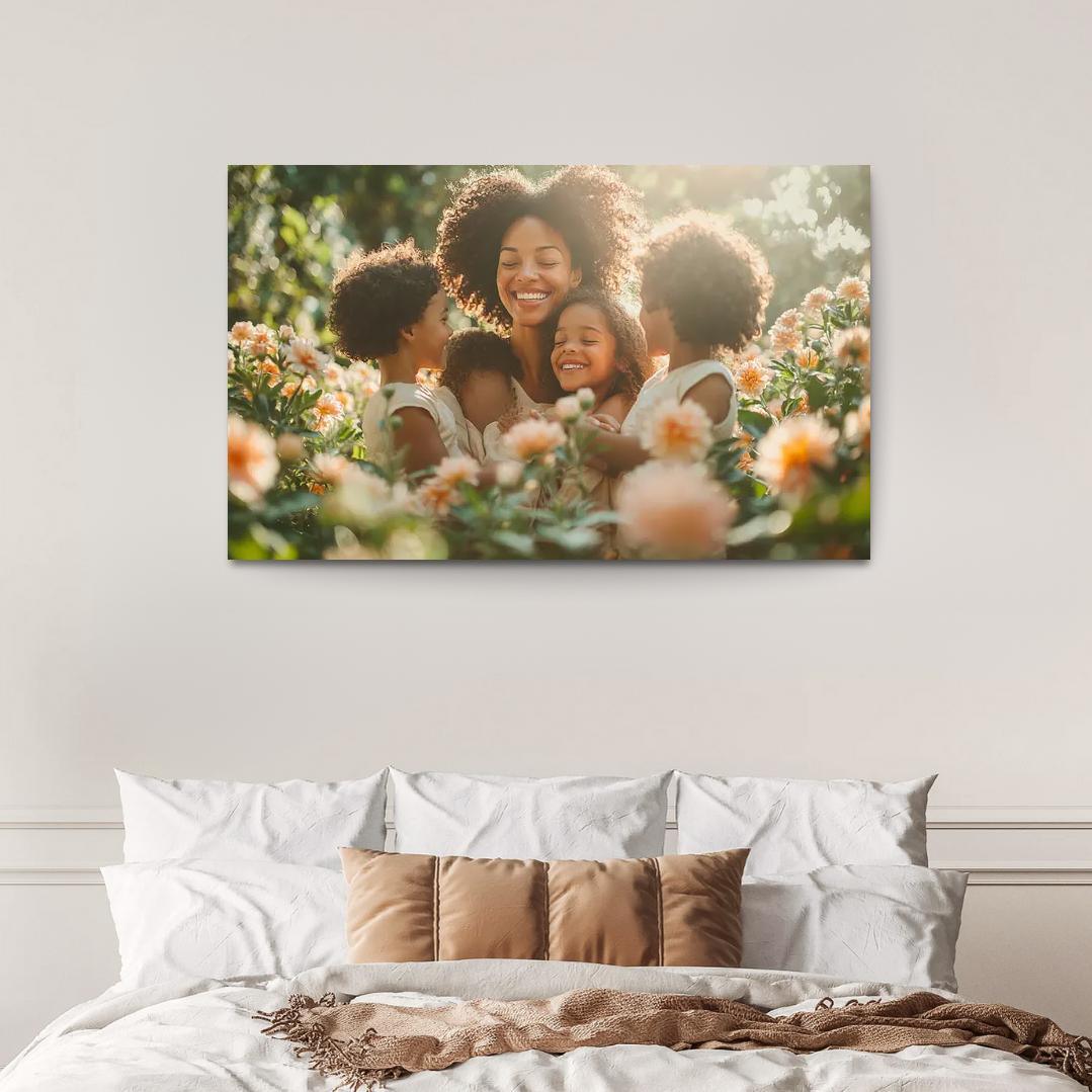 The Circle Of Love A Mothers Embrace Canvas Paintings Frame