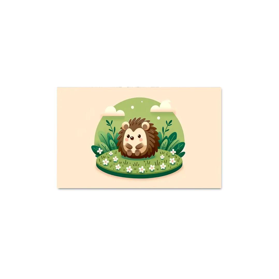 Friendly Hedgehog Modern Paintings Frame