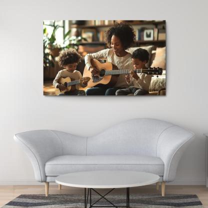 The Rhythm Of Our Hearts A Mothers Love Song Canvas Paintings Frame