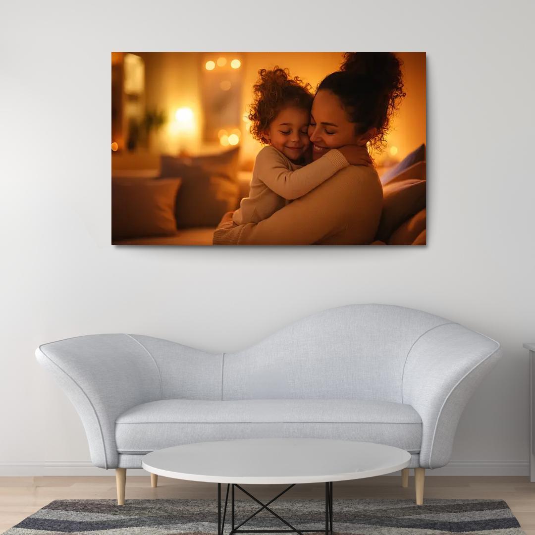 A Heart Full Of Love A Mothers Embrace Canvas Paintings Frame