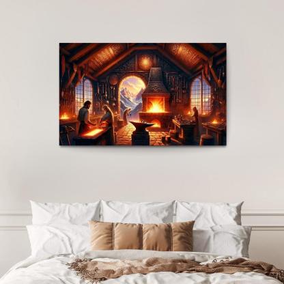 The Arcane Forge 1 Piece HD Canvas Wall Art-Original Frame