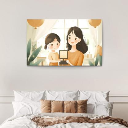 Milestones Of Love A Mothers Journey Through Time Canvas Paintings Frame