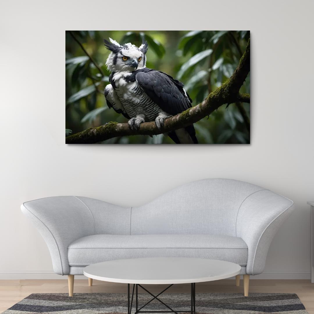 The Regal Harpy Eagle The Forest Monarch Custom Paintings Frame