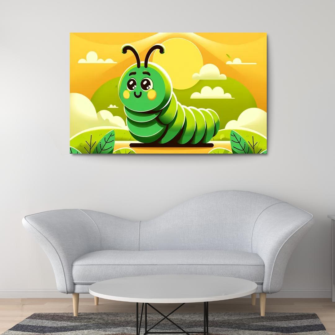 Curious Caterpillar Modern Paintings Frame