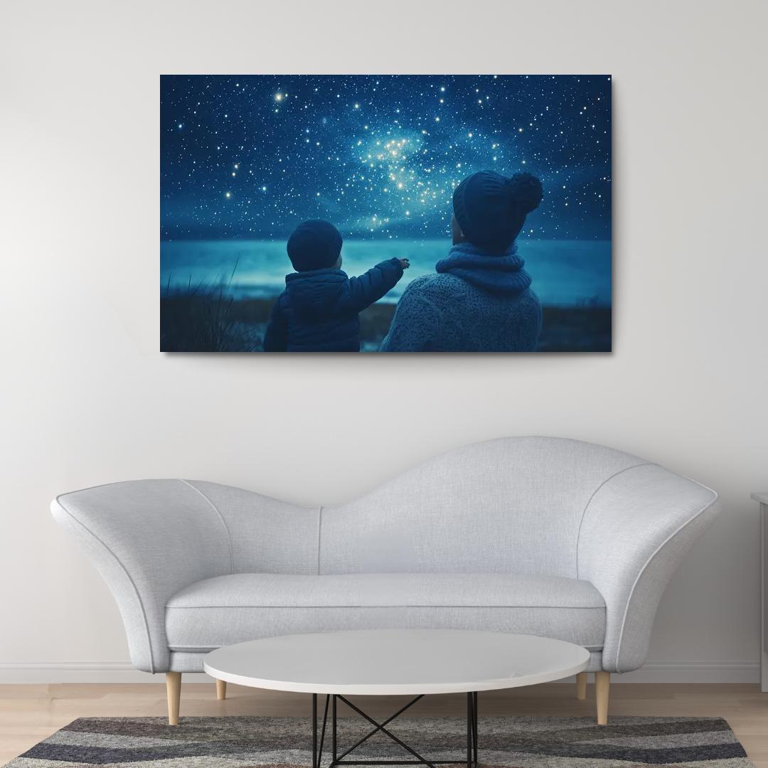 The Light Of Hope A Mothers Guiding Star Canvas Paintings Frame