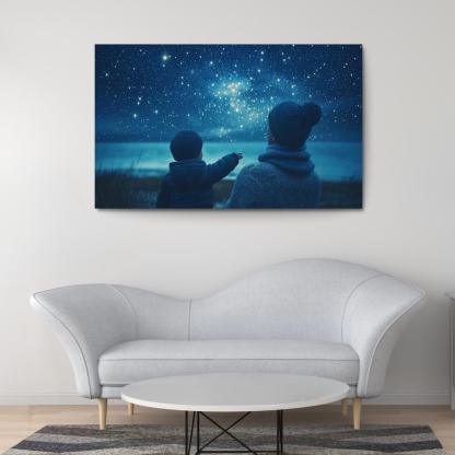 The Light Of Hope A Mothers Guiding Star Canvas Paintings Frame