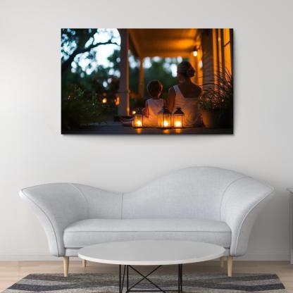 The Light Of Guidance A Mothers Wisdom Canvas Paintings Frame