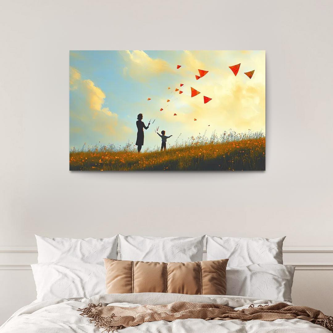 Wings Of Encouragement A Mothers Support Canvas Paintings Frame