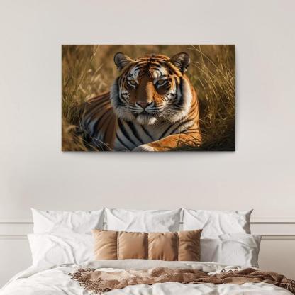 The Magnificent Bengal Tiger Icon Of The Indian Wilderness Modern Paintings Frame