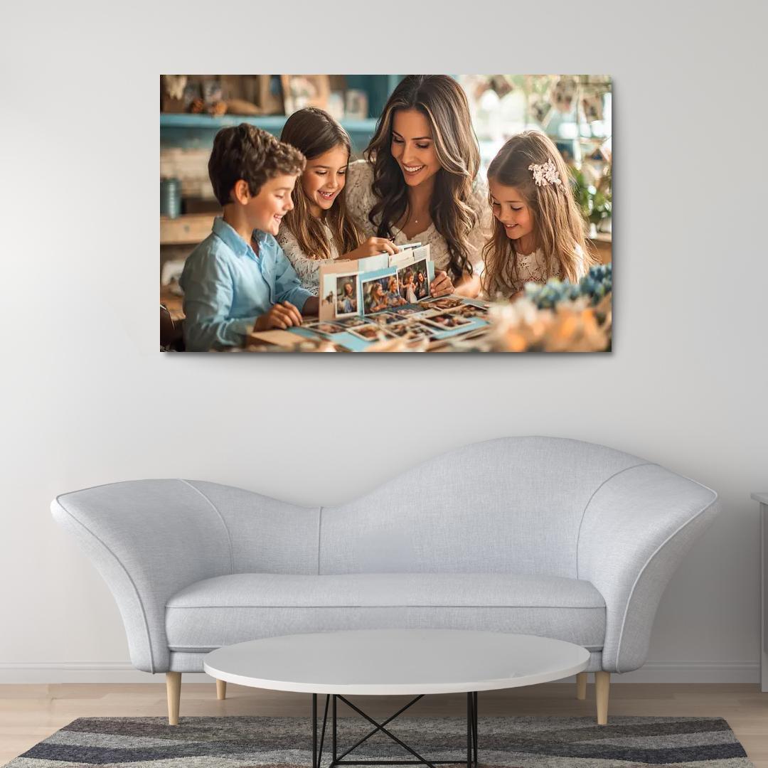 Mosaic Of Memories A Mothers Love Canvas Paintings Frame