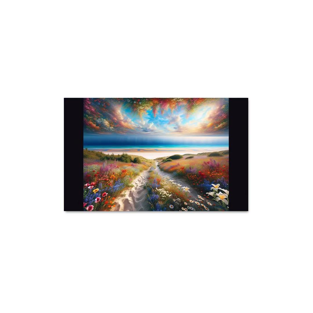 Wildflower Beach Nature's Flourishing Canvas Art Trends