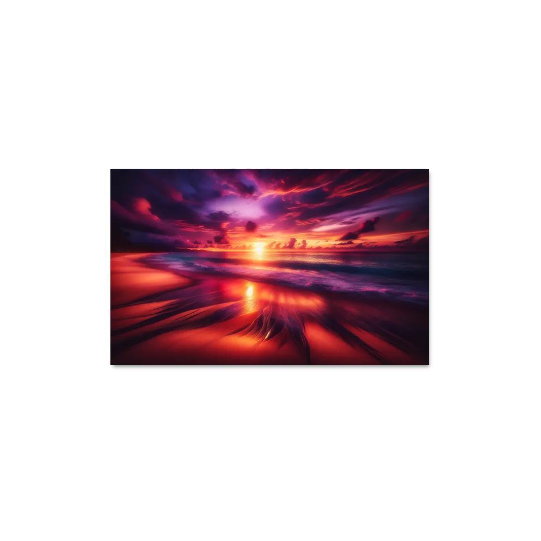 Sunset Viewpoint Beach Modern Paintings Frame