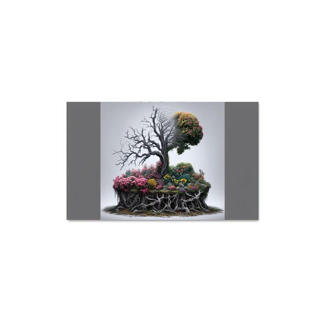 The Last Breath A Call for Climate Justice 1 Piece HD Canvas Wall Art-Original Frame