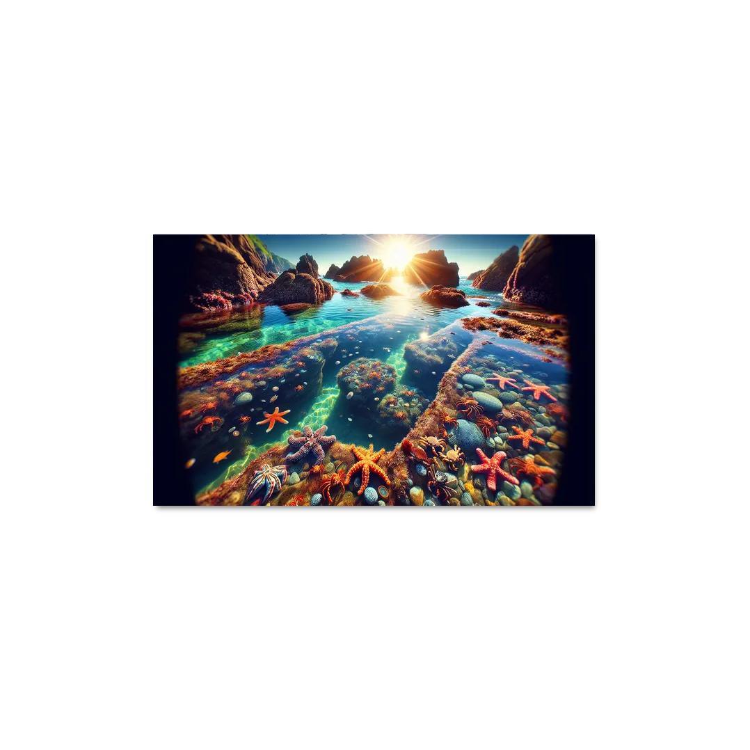 Tranquil Tide Pools Nature's Aquarium Abstract Paintings Frame