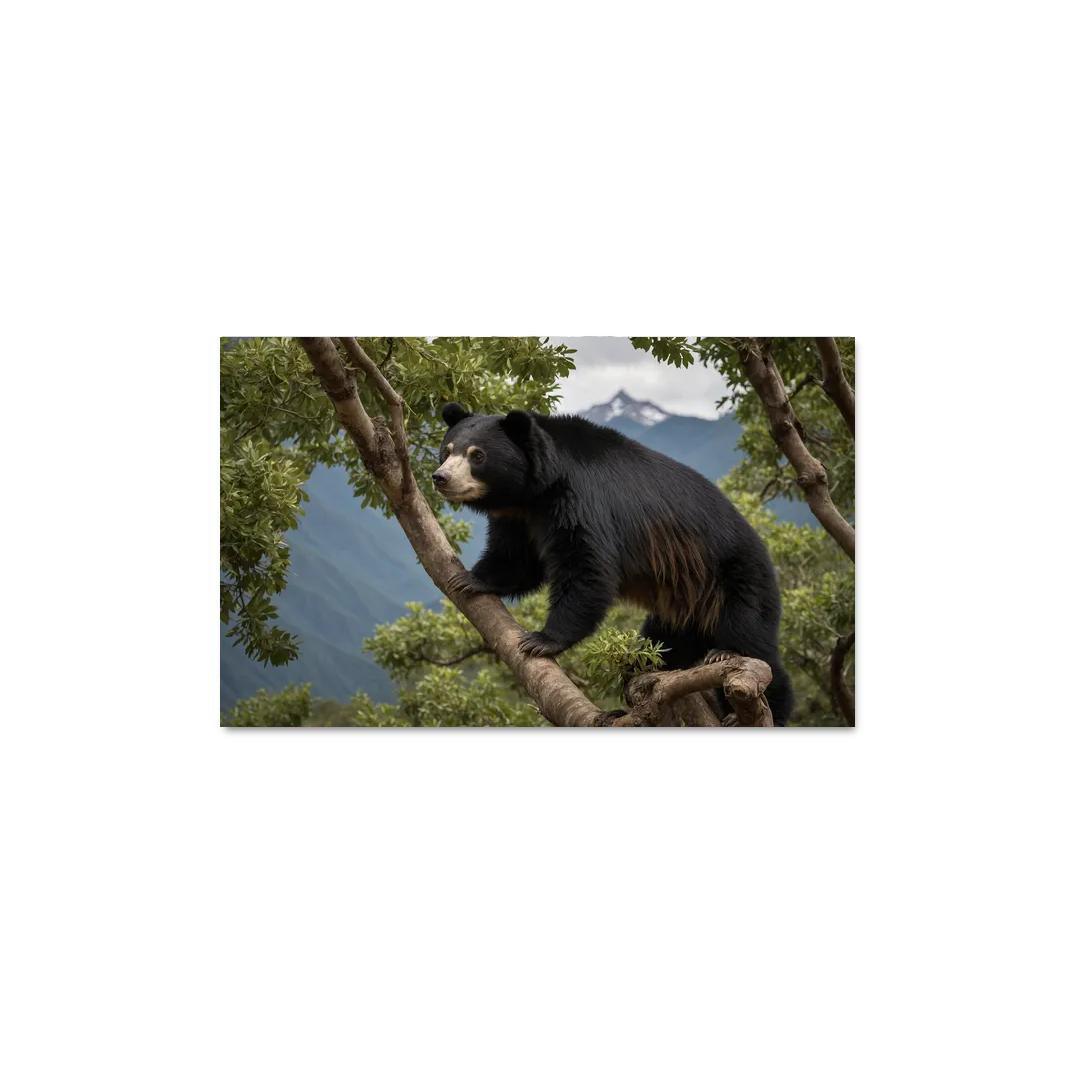 The Captivating Spectacled Bear South America's Only Bear Oil Paintings Frame
