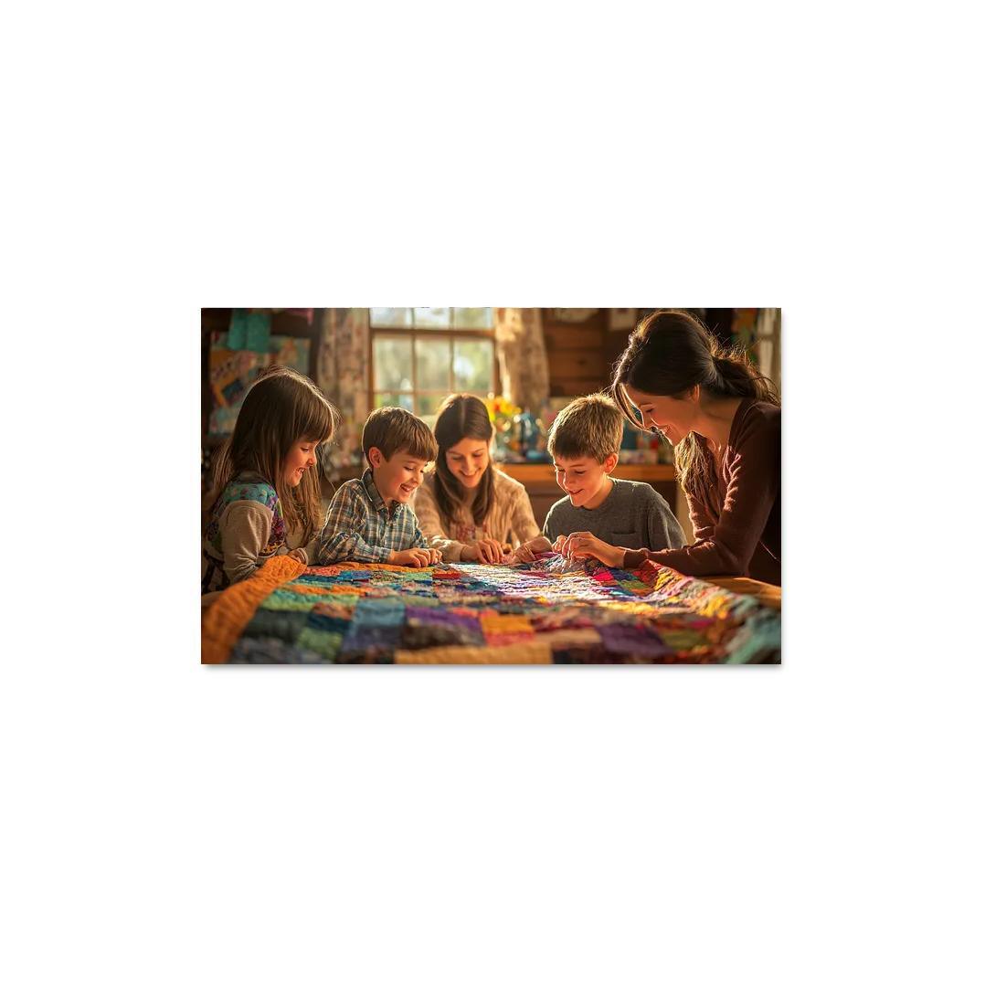 The Love She Stitched A Mothers Quilt Modern Paintings Frame