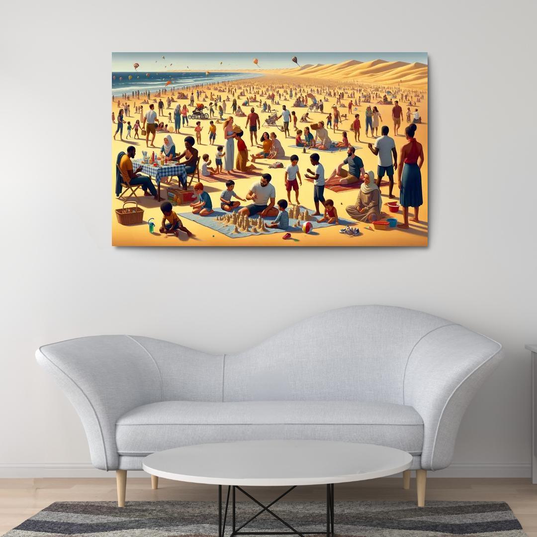 Dune Beach Family Fun Zone Premium Artwork Frames