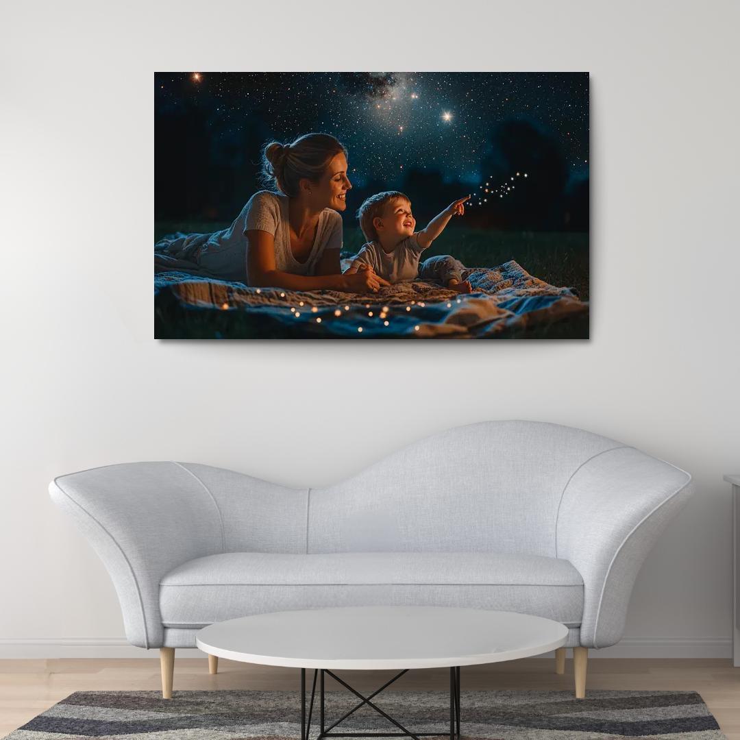The Star In The Sky A Mothers Guidance Custom Paintings Frame