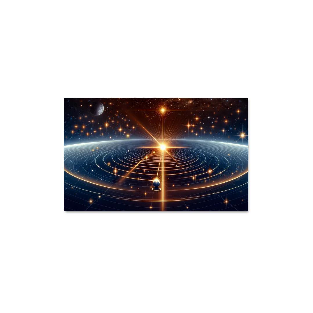 The Mechanics Of Stellar Parallax Abstract Paintings Frame