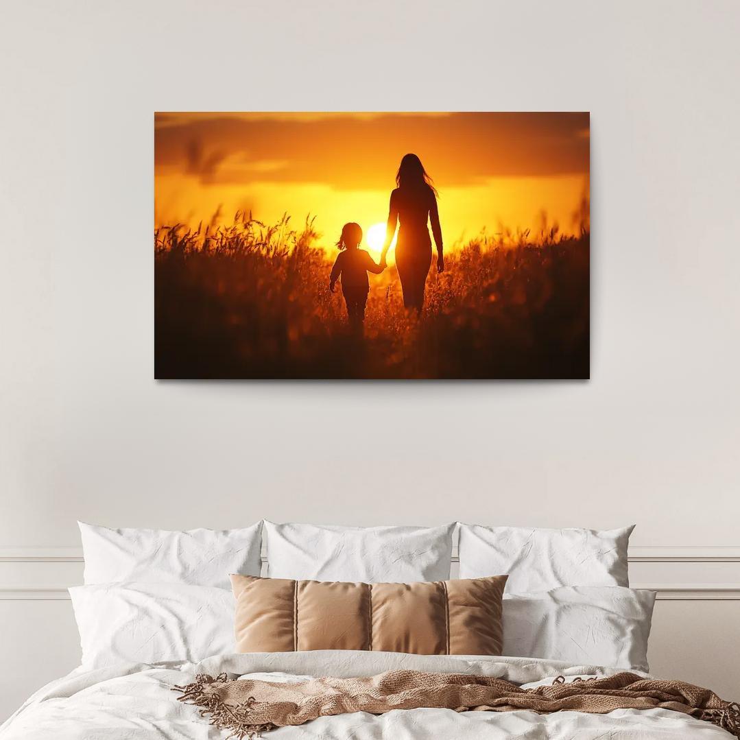 The Light Of Guidance A Mothers Love Custom Paintings Frame